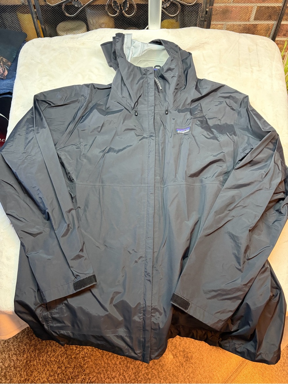 Patagonia Men's Hooded Rain Jacket - Black